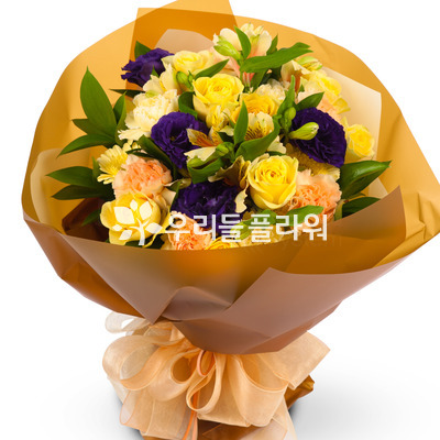 노랑장미혼합꽃다발