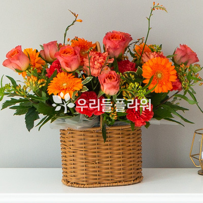 오렌지꽃바구니