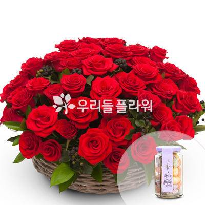 장미한아름+캔디