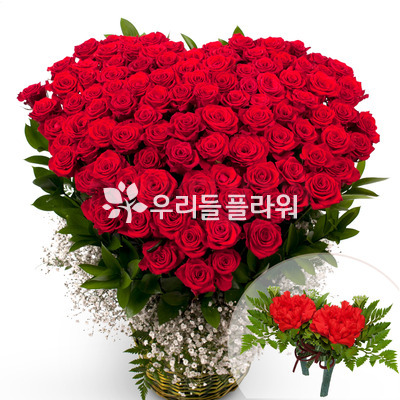 하트장미바구니1