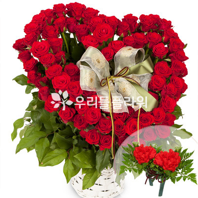 장미바구니(코사지무료)